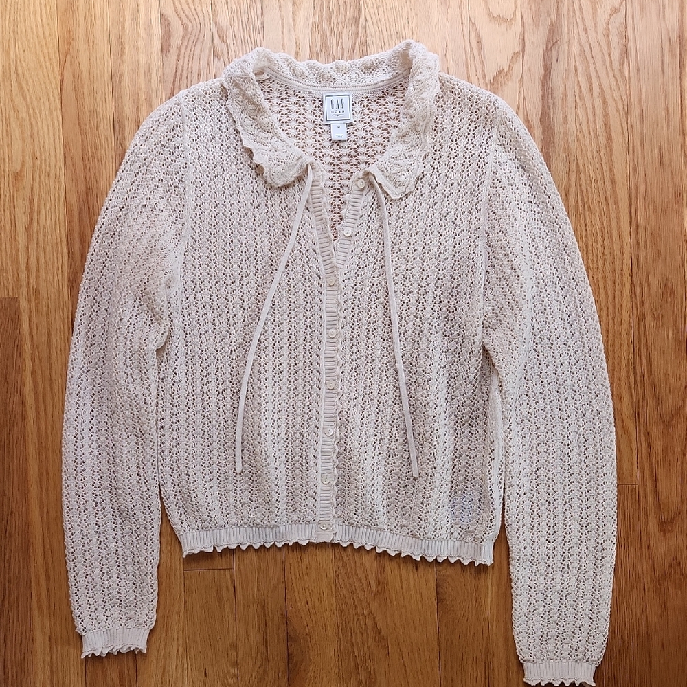 Cream Lace Women's Cardigan
